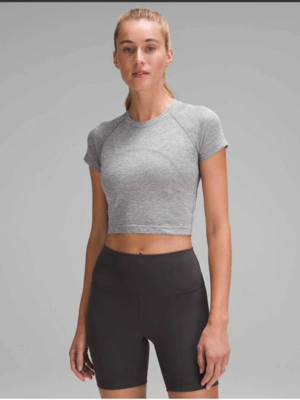 Lululemon Swiftly Tech Cropped Short-Sleeve Shirt 2.0
